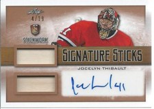 2017-18 Leaf Stickwork Signature Sticks JOCELYN THIBAULT 4/19 Autograph #SST-JT1