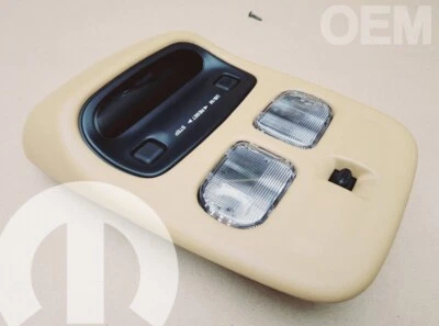 Jeep Grand Cherokee 1997 1998 mini conjunto de consola superior bronceado Mopar fabricante original OEM Foto 1 de 4