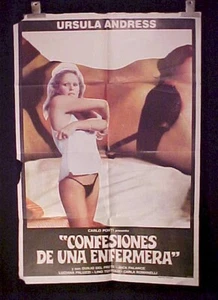 THE SENSUOUS NURSE (1975) * URSULA ANDRESS * DEL PRETE * ARGENTINE 1sh POSTER - Picture 1 of 1