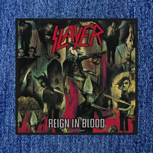 SLAYER - REIGN IN BLOOD - SEW ON PATCH OFFICIAL MERCH - Picture 1 of 1