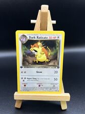 2000 POKEMON TEAM ROCKET 1ST EDITION DARK RATICATE COMMON PACK FRESH 51/82 NM #1