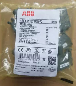 1 pieza ABB Interruptor Pulsador Accesorios Portalámpara MLBL-07G 230VAC - Imagen 1 de 1