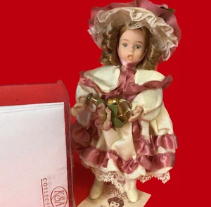 KURT S. ADLER DOLL ORNAMENT VINTAGE FLEUR DE LIS GARDENER GIRL - Picture 1 of 15