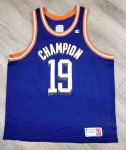 Champion Jersey #19 Men's 2XL Blue Orange White - Picture 1 of 6