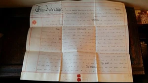 1886 MANUSCRIPT INDENTURE CONVEYANCE - GOSPORT ALVERSTOKE HAMPSHIRE - Picture 1 of 10