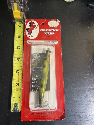 Винтажная деревянная рыболовная приманка Smithwick Devils лошадь новая в нераспечатанной упаковке F127 - Изображение 1 из 4