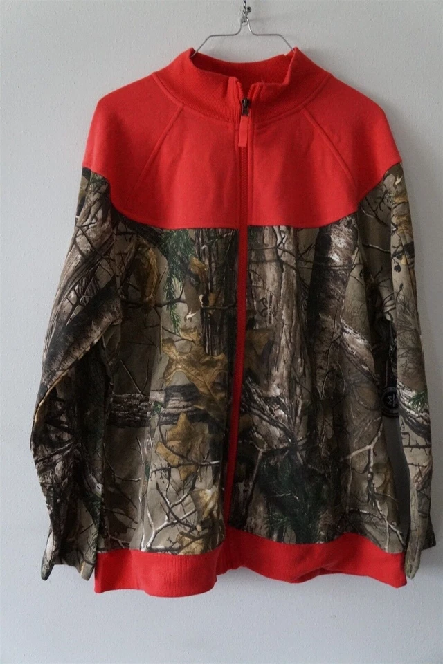 Chaqueta para mujer Realtree Northcrest cremallera frontal camuflaje roja L - nueva con etiquetas Foto 1 de 1