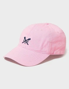 Crew Clothing Pale Pink Baseball Cap Navy Embroidery BNWT BNIP - Picture 1 of 5