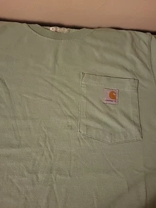 Carhartt unisex Thick Pocket T-shirt Perfect Condition Olive Green M Medium - Picture 1 of 3