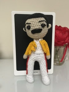 Freddie Mercury Doll inspired amigurumi handmade Crochet - Picture 1 of 3