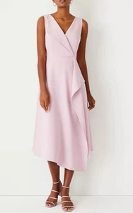 Ann Taylor Cascade Midikleid Rosa Pastell Damengröße 8 - Bild 1 von 10