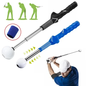Retractable Golf Swing Training Aid Golf Grip Trainer Warm-up Practice Indoor - Picture 1 of 10