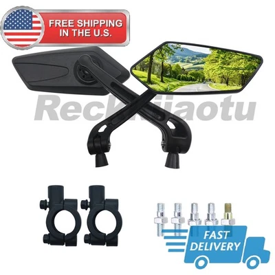 Espejos retrovisores laterales 8/10 mm negros para motocicleta Victory Vegas 8 bolas Hammer Foto 1 de 4