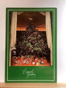 Fir Christmas Tree Laden with Ornaments & Lights, Longwood Gardens: - Postcard - Picture 1 of 3