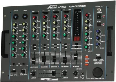 Audio2000's AKJ7300 PROFESSIONAL KARAOKE/ DJ MIXER w/ KEY CONTROL & ECHO - MR - Image 1 of 2