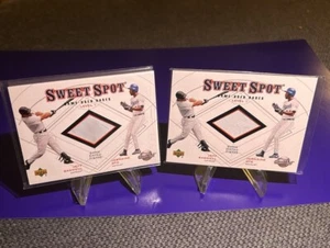 2001 Upper Deck SWEET SPOT Game-Used BASE Level 1 Jermaine Dye Jeff Bagwell HOF! - Picture 1 of 4