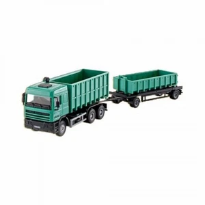 Camion benne DAF avec remorque benne maquette à monter -HO-1/87-KIBRI 15211 - Foto 1 di 3