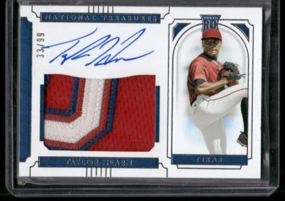 TAYLOR HEARN 2019 Panini National Treasures Rookie Patch Auto Autograph #D /99 - Image 1 of 2