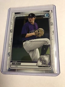 2020 Bowman Chrome Ryan Rolison Prospect #BCP-137 🔥 Colorado Rockies - Bild 1 von 2