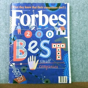 Vintage Forbes Magazine Nov 4, 1996 The 200 Best Small Companies - Picture 1 of 12