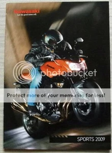 KAWASAKI SPORTS 2009 MOTORCYCLES Z750 & Z1000 Sales Brochure #E99941-2380 - Picture 1 of 4