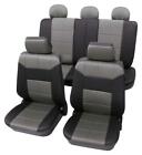 Grey & Black Leather Look Seat Cover set For Alfa Romeo 90