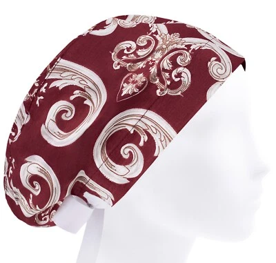 Scrub cap for women, scrub hats, surgery caps, royal monogram scrub hat - Image 1 of 3