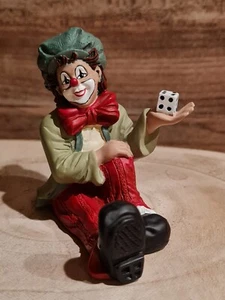 Gilde Clowns - Comedy Collection - Clown mit Würfel 7,5 cm  - Bild 1 von 5