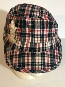 Disney Mickey Mouse Gorra Sombrero Cuadros Ajustable H1 - Imagen 1 de 5