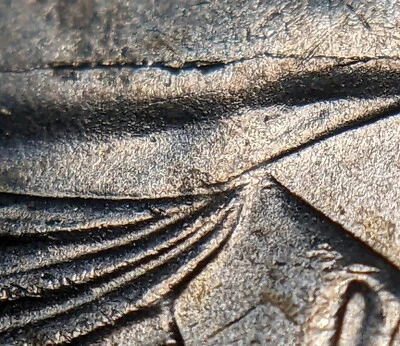 2005 P Jefferson Bison Nickel Error Cut Throat and Die Chip in LIBERTY - Image 1 of 4