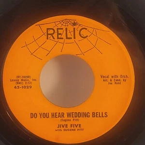 Jive Five DooWop 45 Do You Hear Wedding Bells/These Golden Rings Eugene Pitt - Imagen 1 de 2