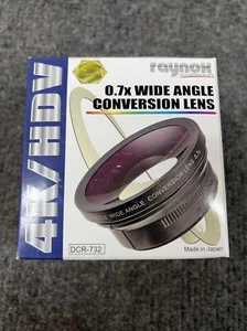 RAYNOX DCR-732 0.7x Wide Angle Conversion Lens 52mm with 37, 43, and 46mm Rings - Picture 1 of 5