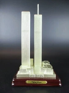 New York World Trade Center WTC "Antiguo" 19 cm Poly Modelo USA América Souvenir - Imagen 1 de 7