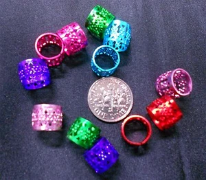 "buy 1 get 1 free" mix color Dreadlock Metal Cuff Filigree Tube Braid Bead hair - Picture 1 of 2