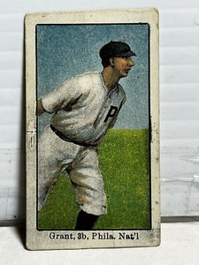 1909-11 Eddie Grant  E90-1 American Caramel Baseball Card Philadelphia Nationals
