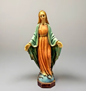 Estatua de la Virgen María de colección hecha en Italia 9,25 pulgadas estatuilla de Nuestra Señora de Gracia - Imagen 1 de 14