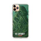H.P Lovecraft Clear Case for iPhone® Cthulhu Horror; Halloween; mythical beast