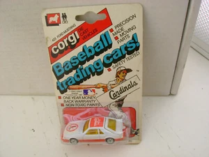 1982 CORGI METTOY #423 FORD MUSTANG COBRA ST. LOUIS CARDINALS BASEBALL TRADING  - Picture 1 of 3