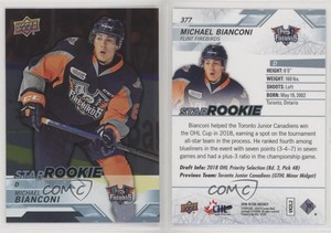2018-19 Upper Deck CHL Star Rookies Silver Michael Bianconi #377