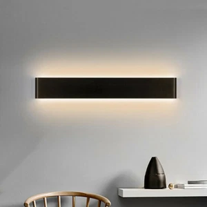 Modern LED Wall Lamp Minimalist Indoor Fixture Up Down Sconces Stair Lighting - Picture 1 of 17
