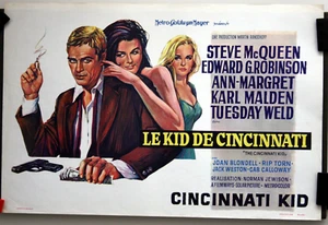 LE KID DE CINCINNATI, THE CINCINNATI KID, STEEVE McQUEEN,poster - Photo 1/1
