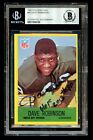 Dave Robinson #80 signed autograph 1967 Philadelphia ROOKIE Football Card BAS