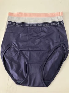 Breezies Juego de 3 Bragas de Nylon Microfibra Corte Alto - Talla Pequeña A568029 - - Imagen 1 de 2