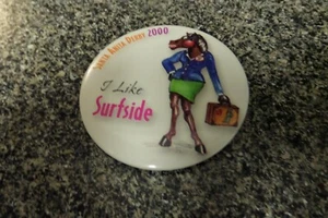 Vintage 2000 Santa Anita Derby Button Surfside Jenine Sahadi Trainer The Deputy - Picture 1 of 7