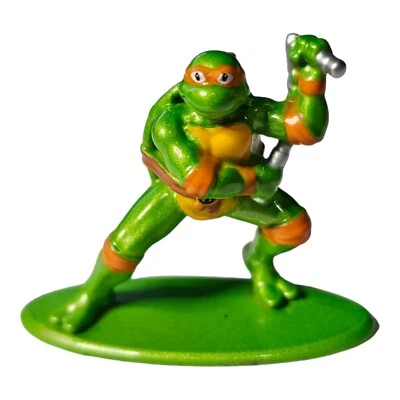 Michelangelo TMNT Jada Toys Nano Loose Metalfig New 1-1/4" Metal Die-Cast - Image 1 of 3