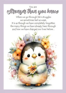 NEW Inspirations Range Stronger Than You Know A5 Size Thinking Of You Friendship - Picture 1 of 4