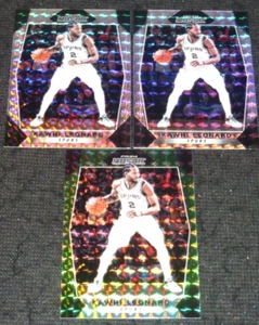 (3) 2017-18 Panini Prizm Mosaic KAWHI LEONARD #15 SILVER + GREEN EFRACTOR LOT - Picture 1 of 1