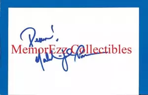 MALCOLM-JAMAL WARNER The Cosby Show & Jeremiah SIGNED Autograph 4x6" Index Card - Picture 1 of 1