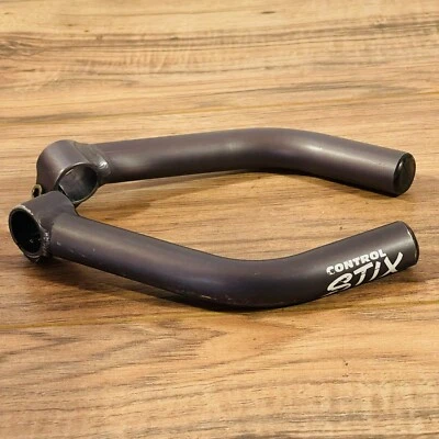Control Tech Control Stix Gunmetal Gray Ano Long Bend MTB Bar Ends - Image 1 of 4