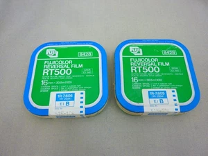 2x Fujicolor Reversal Film RT500 16mm x 30,5m (100) 1R-7.605 (1R-2994) EI B - Bild 1 von 3